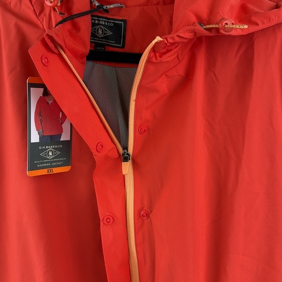 G.H. Bass Women’s Size XXL Water Resistant Four-Pocket Anorak w/Hood NWT - Picture 6 of 10
